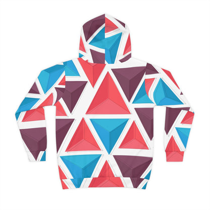 Colorful Geometric Children's Hoodie, Stylish Kids Sweatshirt, Trendy Pullover for Playtime, Gift for Birthdays, Fun Casual Wear