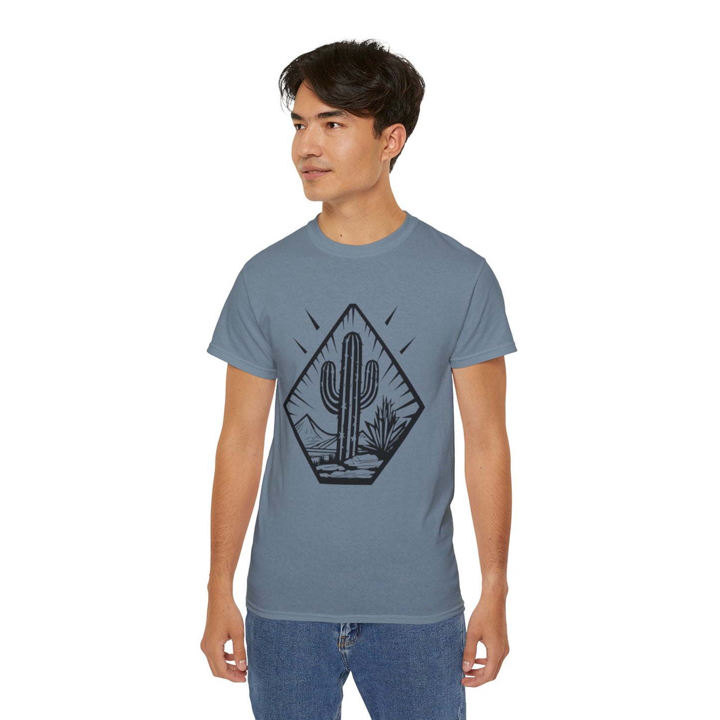 Desert Cactus Tee, Travel Shirt, Nature Lover Gift, Summer Apparel, Outdoorsy Style, Graphic T-shirt