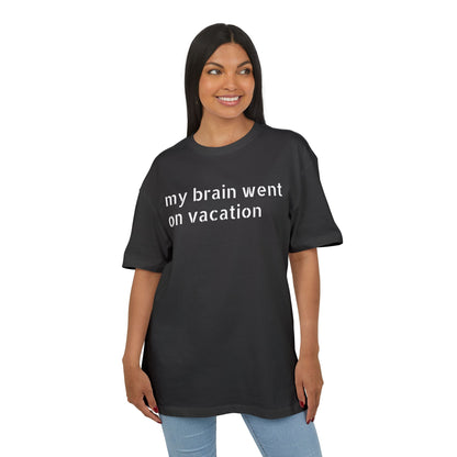 Vacation Vibes  Heavy Oversize Tee, Relaxed Fit Shirt, Casual Wear, Travel Shirt, Gift for Her, Funny Quote Tee