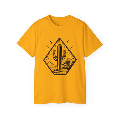 Desert Cactus Tee, Travel Shirt, Nature Lover Gift, Summer Apparel, Outdoorsy Style, Graphic T-shirt