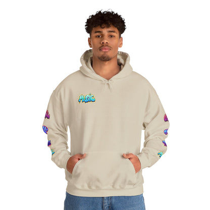 Graffiti Art  Hoodie - Cozy Streetwear, Unique Gift for Art Lovers, Perfect for Festivals, Casual Wear, Cool Graphic Sweatshirt