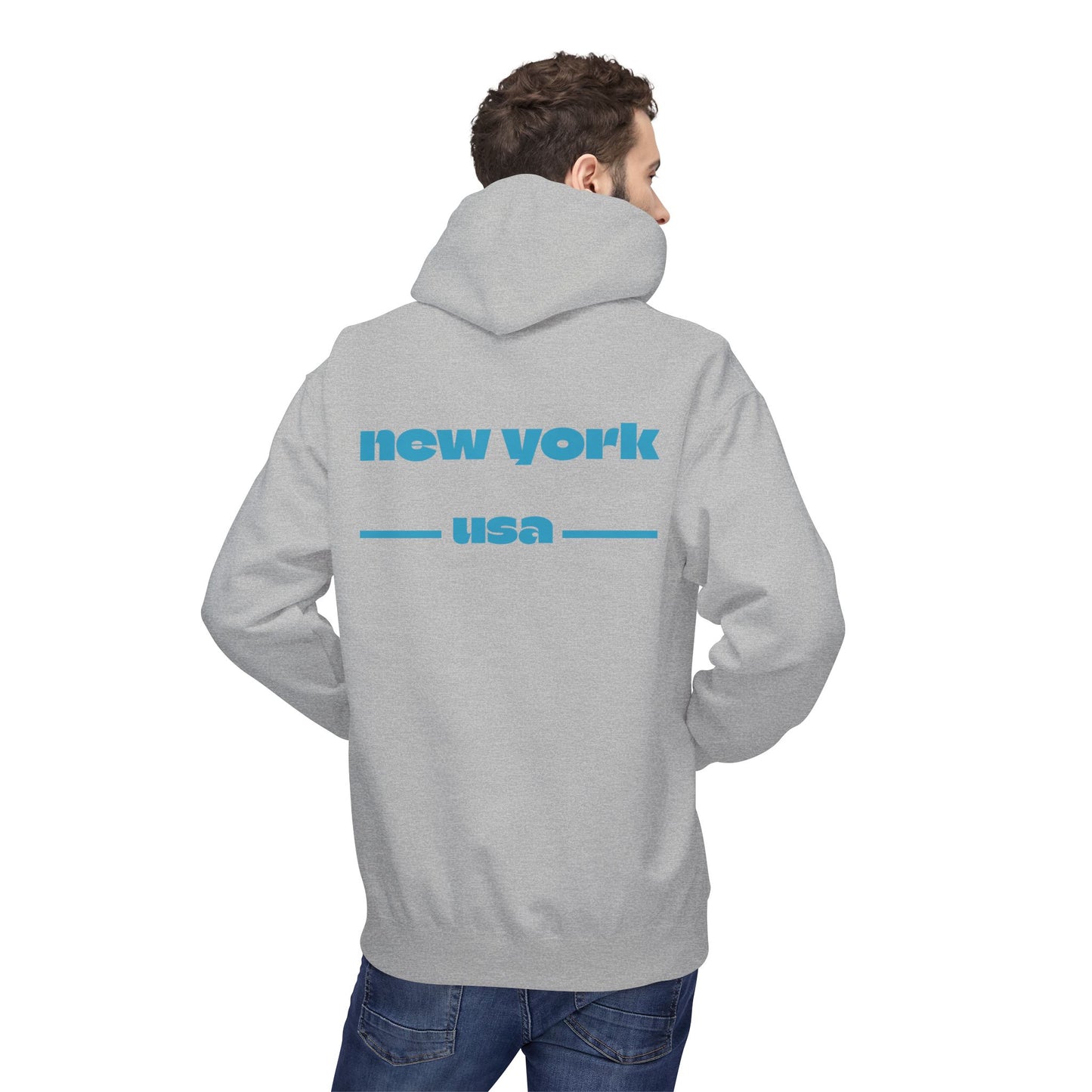 New York Star Hoodie, Fleece Sweatshirt, Casual Streetwear, Perfect Gift for Travelers, Cozy Hoodie, Summer Essential