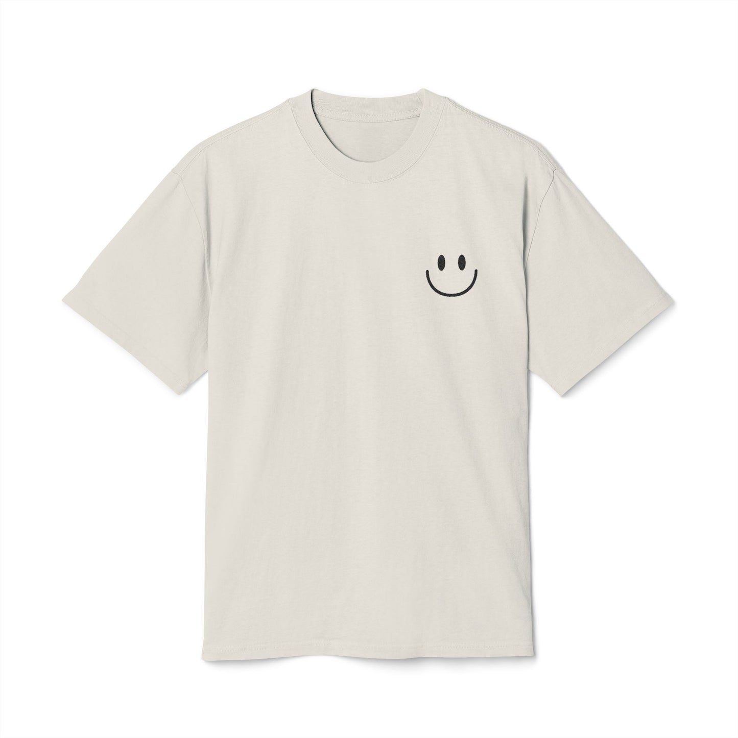 Smiley Face  Faded Tee, Cozy Casual Tee, Fun Graphic Shirt, Gift for Him/Her, Everyday Wear, Summer Vibes