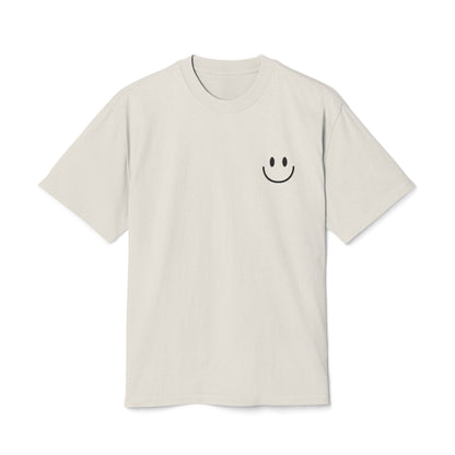 Smiley Face  Faded Tee, Cozy Casual Tee, Fun Graphic Shirt, Gift for Him/Her, Everyday Wear, Summer Vibes