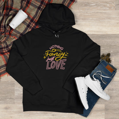 Nothing Fancy Just Love King Hooded Sweatshirt, Cozy Gift for Him, Valentine's Day Gift, Casual Wear, Everyday Comfort Sweatshirt