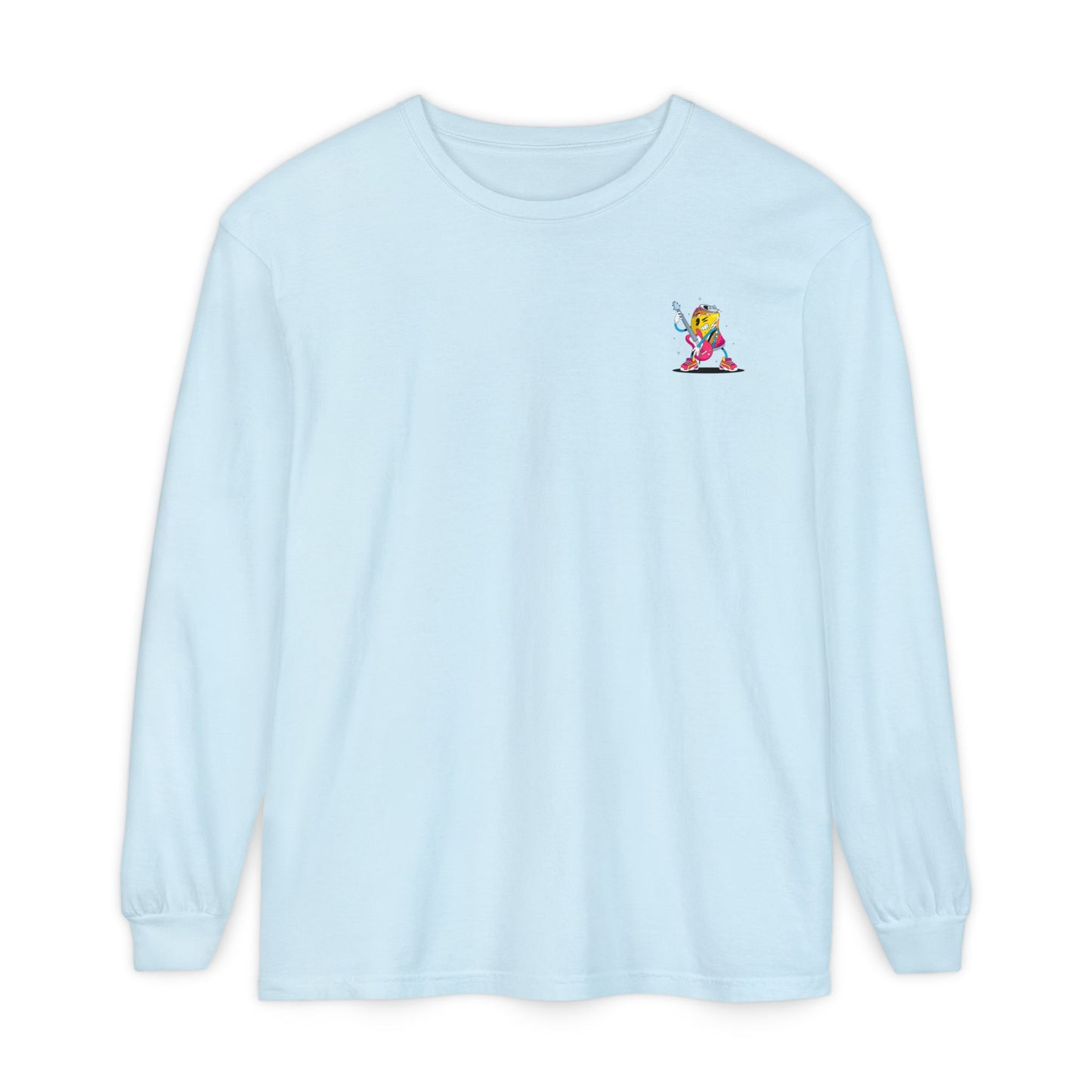 Rock Star  Long Sleeve Tee, Garment-Dyed Shirt for Music Lovers, Streetwear, Concert Casual, Unique Gift Idea