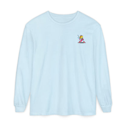 Rock Star  Long Sleeve Tee, Garment-Dyed Shirt for Music Lovers, Streetwear, Concert Casual, Unique Gift Idea
