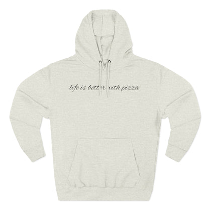 Cozy Pizza Hoodie, Fun Graphic Fleece Sweatshirt, Ideal for Food Lovers, Casual Wear, Gift for Pizza Lovers, Comfort and Style