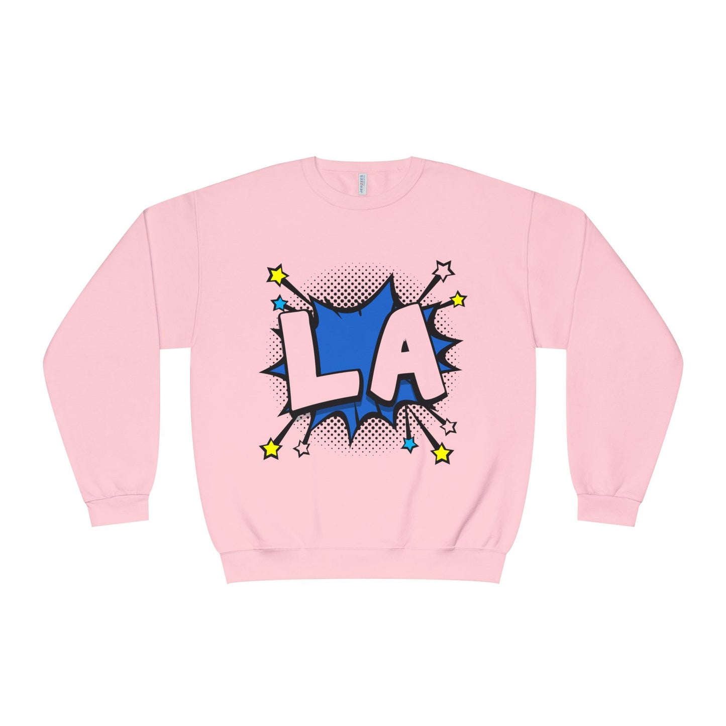 Cool LA Comic Style Crewneck Sweatshirt,  Graphic Sweater, Gift for Him, Her, Casual Wear