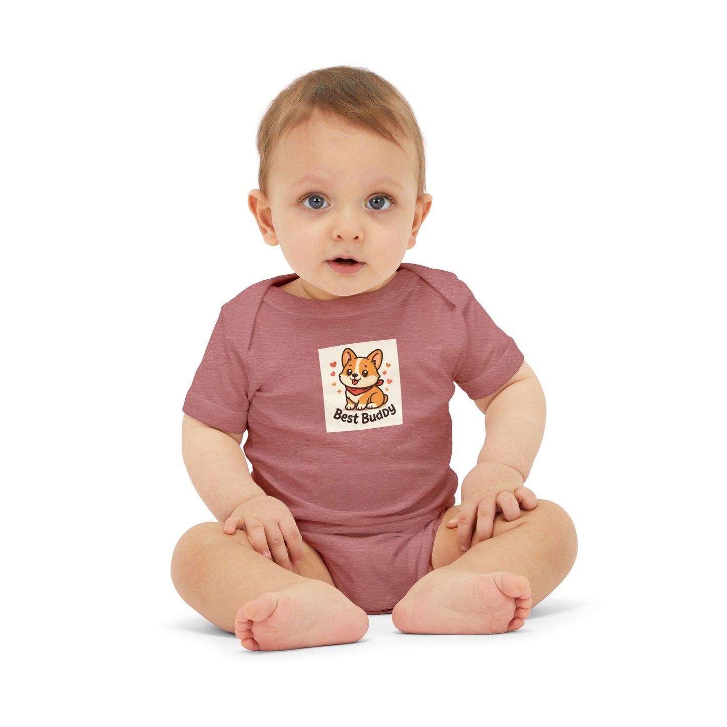 Cute Corgi Infant Onesie - Best Buddies Baby Bodysuit, Baby Shower Gift, Cute Gift for New Parents, Adorable Baby Outfit, Infant Clothing
