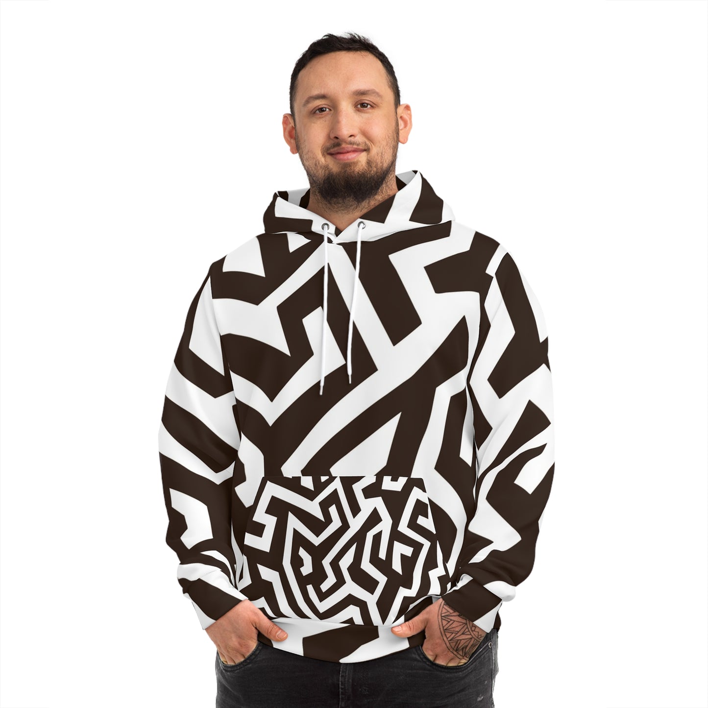 Geometric Hoodie | Trendy Streetwear, Unique Fashion Layer, Cozy Gift for Her,Pullover, Stylish Wardrobe Essential