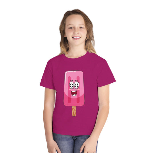 Youth Pop Art Ice Cream Tee, Fun Summer Tee, Kids Graphic T-Shirt, Cute Gift for Kids, Ice Cream Lovers Apparel