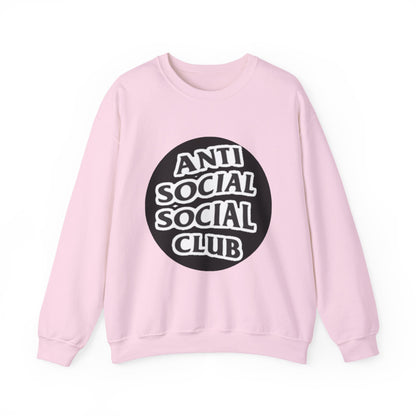 Crewneck Sweatshirt - Anti Social Club Edition, Cozy Sweatshirt, Streetwear Fashion, Gift for Introverts, Lounge Wear, Casual Outfit