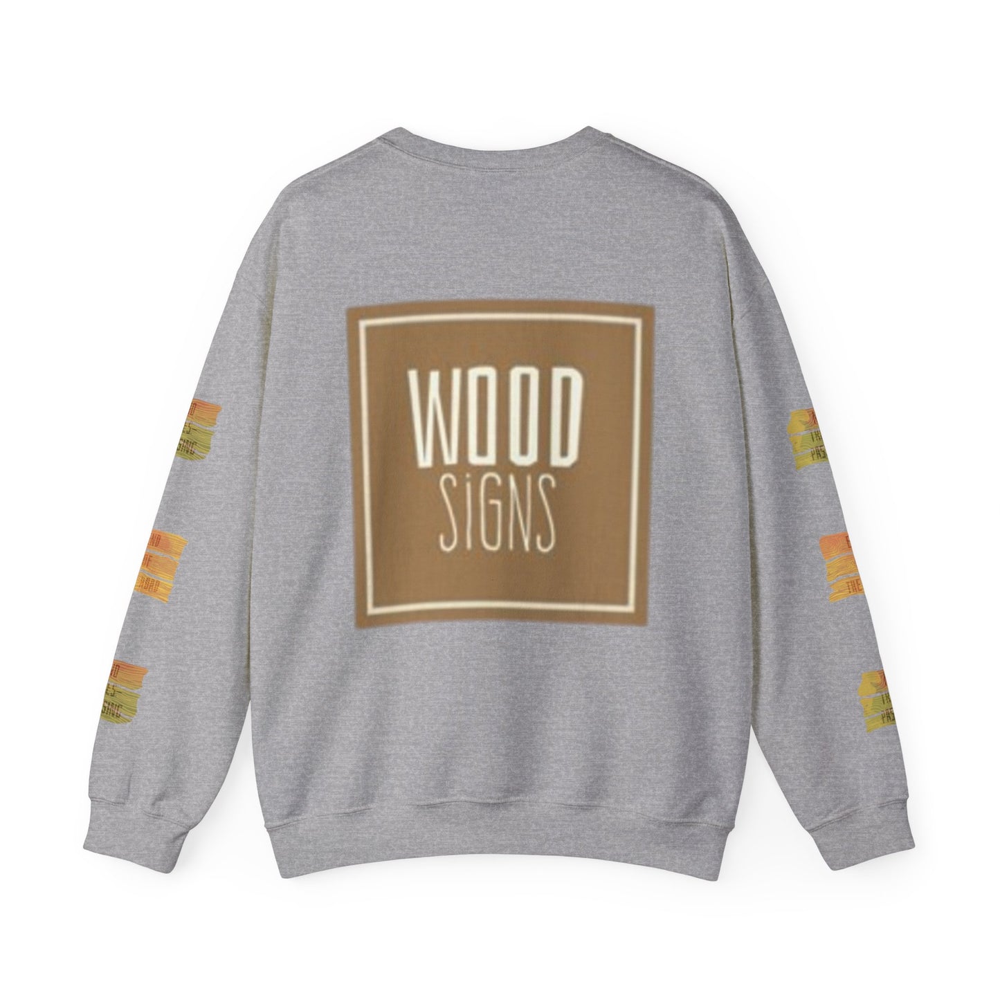 Rustic Wood Signs Sweatshirt, Cozy Gift for DIY Lovers, Home Decor Apparel, Fall Fashion