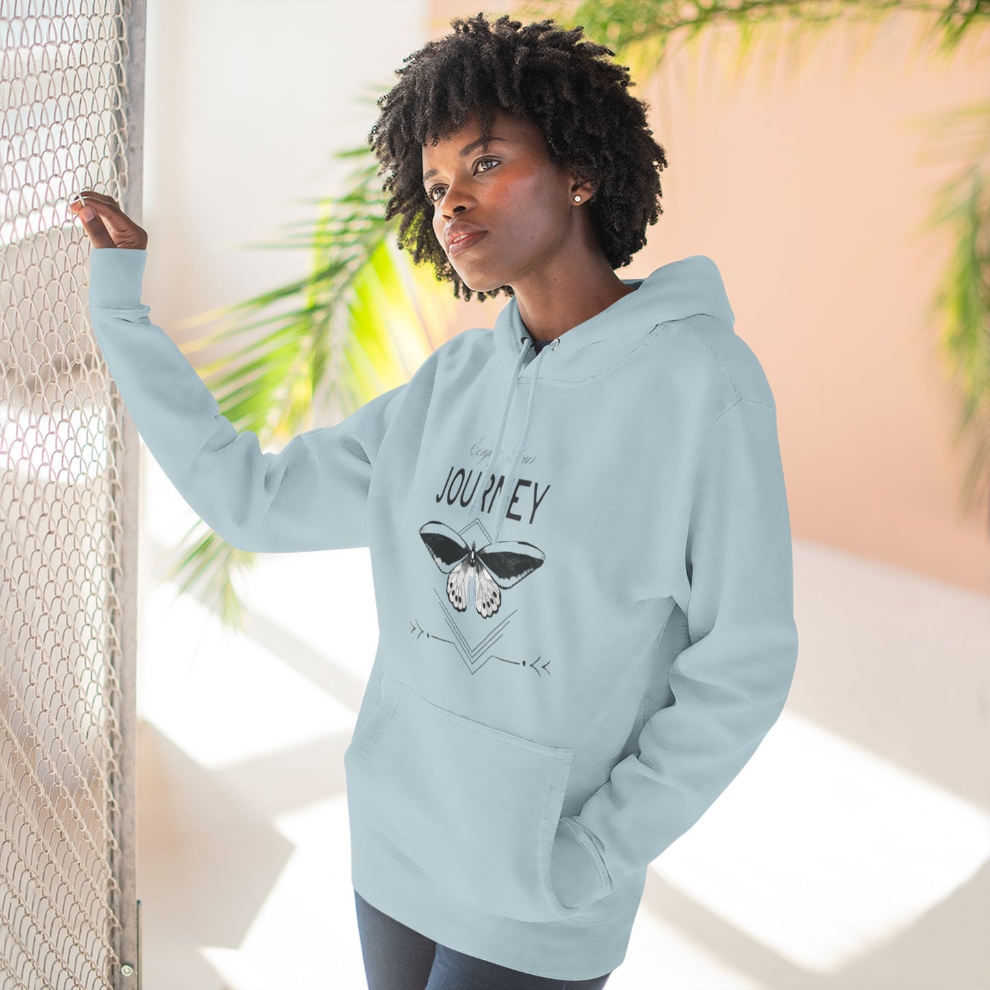 Journey Fleece Hoodie - Cozy White Pullover for Adventurers