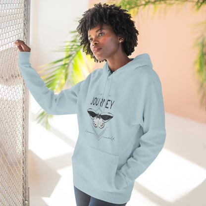 Journey Fleece Hoodie - Cozy White Pullover for Adventurers
