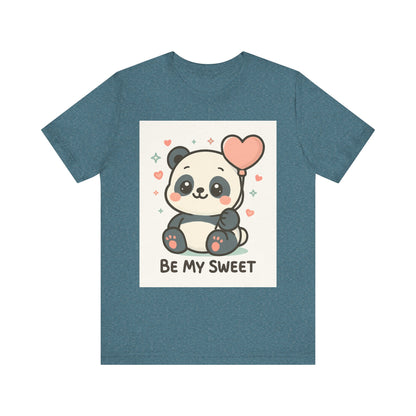 Cute Panda Tee, Be My Sweet T-Shirt, Gift for Animal Lovers, Kids and Adults,  Casual Wear, Cute Animal Tee