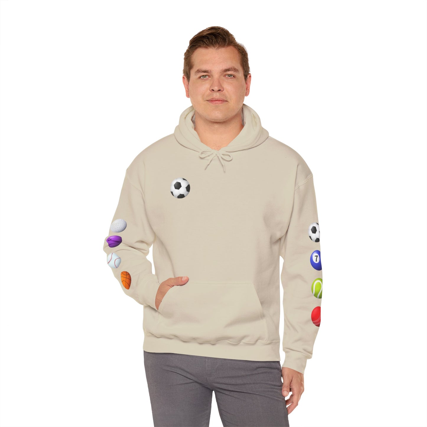 Sports-Themed Hoodie, Perfect for Athletes, Gifts for Sports Lovers, Cozy Sweatshirt for Game Days, Casual Wear