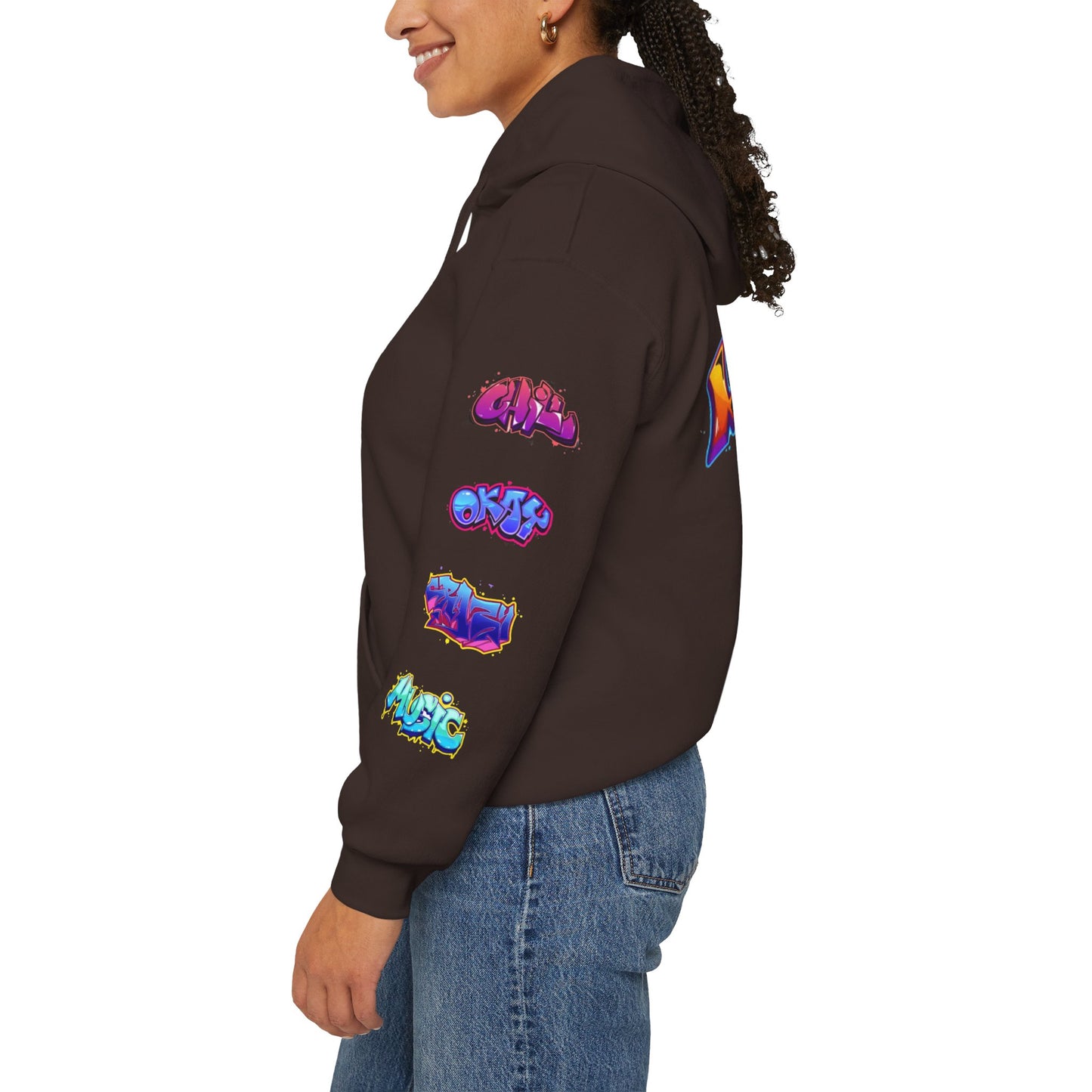 Graffiti Art  Hoodie - Cozy Streetwear, Unique Gift for Art Lovers, Perfect for Festivals, Casual Wear, Cool Graphic Sweatshirt
