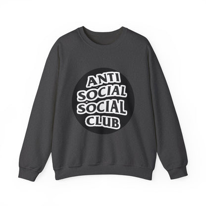 Crewneck Sweatshirt - Anti Social Club Edition, Cozy Sweatshirt, Streetwear Fashion, Gift for Introverts, Lounge Wear, Casual Outfit