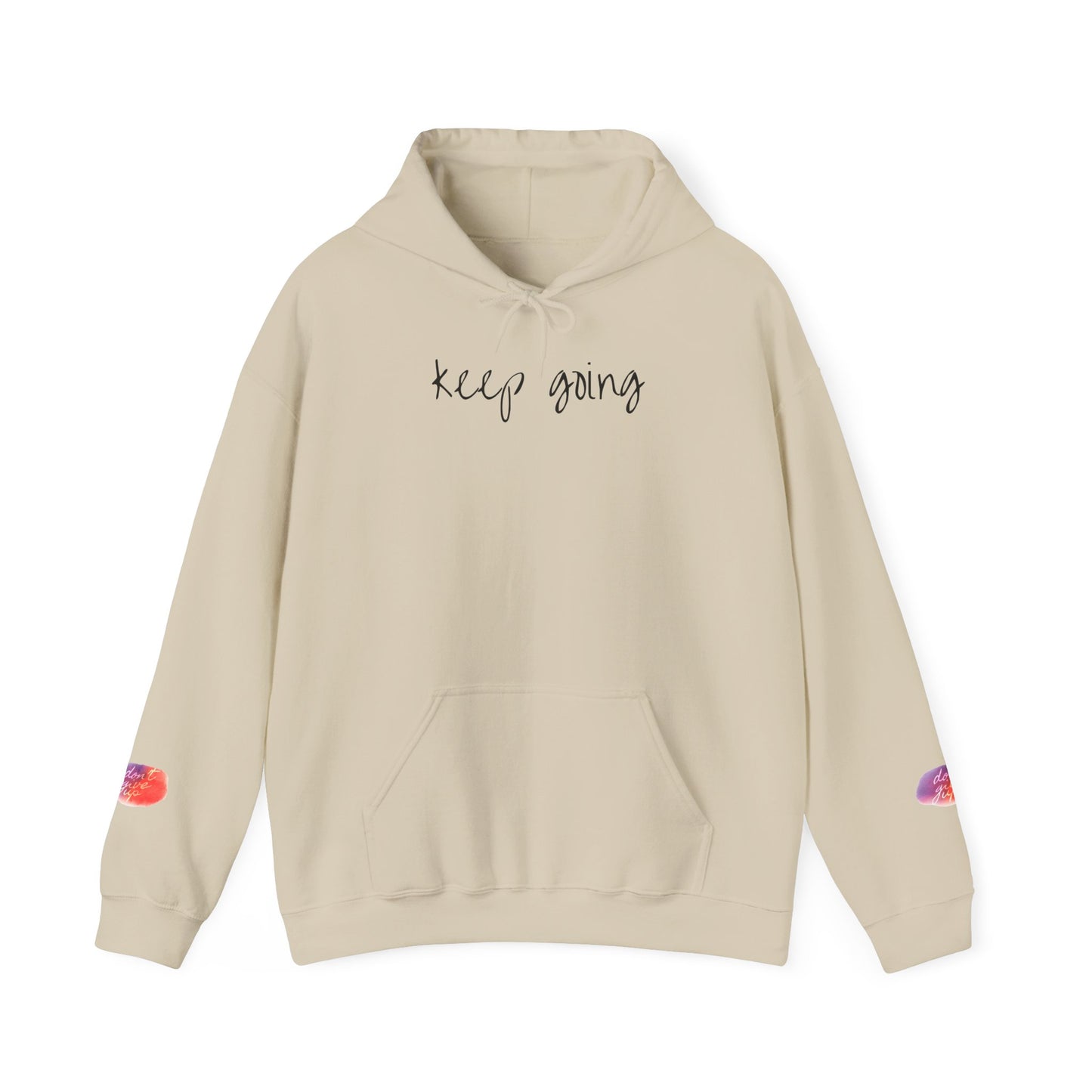 keep going design Heavy Blend™ Hooded Sweatshirt