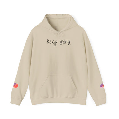 keep going design Heavy Blend™ Hooded Sweatshirt