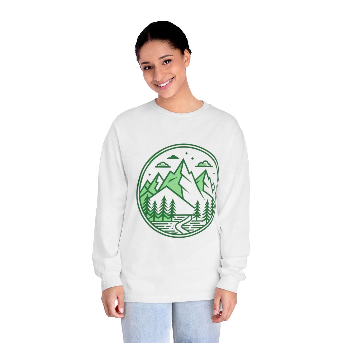 Nature-Inspired Long Sleeve T-Shirt