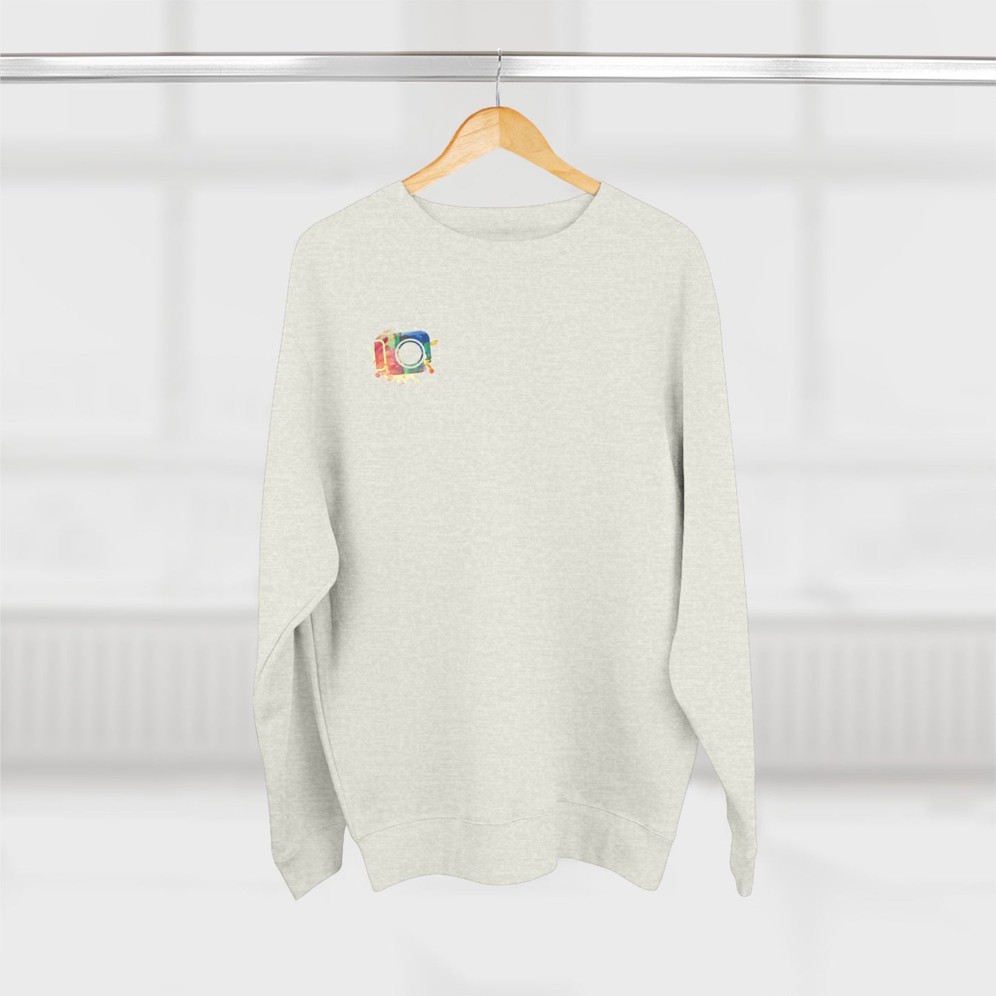 Vibrant Art Crewneck Sweatshirt, Cozy Sweatshirt, Casual Attire, Gift for Friends, Colorful Sweatshirt, Art-Inspired Fashion