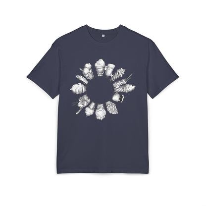 Ice Cream Lovers  Heavy Oversize Tee, Summer Fashion, Casual Wear, Gift for Foodies, Ice Cream Enthusiasts, Comfort Tee