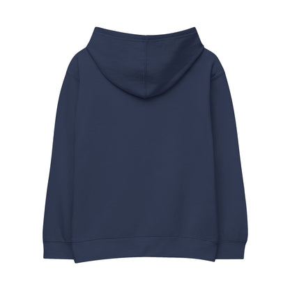 Embroidered Kids Fleece Hoodie with Ice Cream Design, Cozy Youth Sweatshirt, Perfect for Playtime, Gifts, and Celebrations