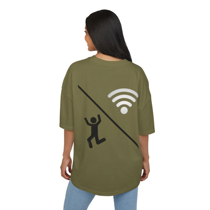 Half Human Half Wi-Fi Tee |  Cotton Box Shirt, Funny Graphic Tee, Gift for Tech Lovers, Quirky Casual Wear, Geeky Apparel