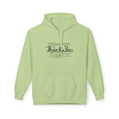 Thank You Day Hoodie | Fleece Sweatshirt, Gratitude Gift, Comfortable Layer, Easygoing Style, Perfect for Fall