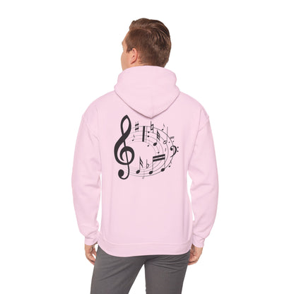 Music Lovers  Hooded Sweatshirt – 'Without Music, Life Would Be a Mistake'