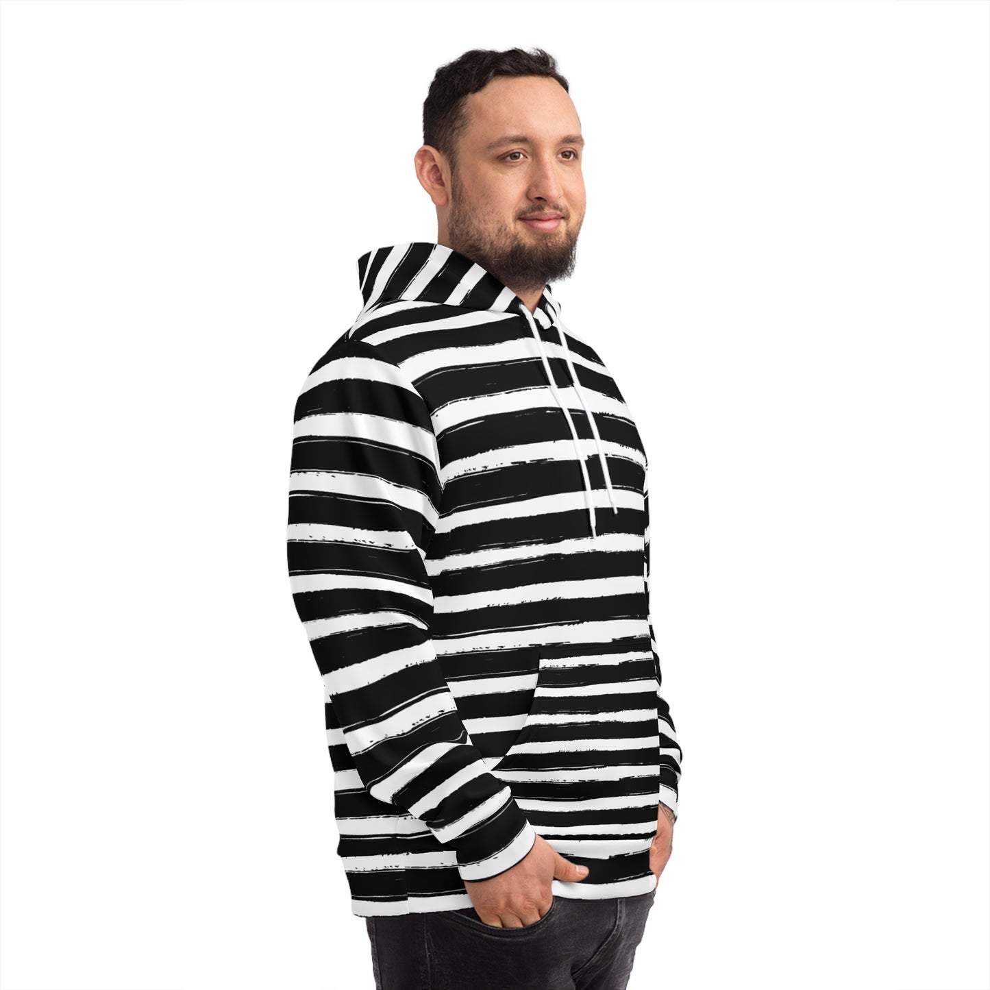 Chic Striped Hoodie, Casual Wear, Street Style, Gift for Her, Seasonal Fashion