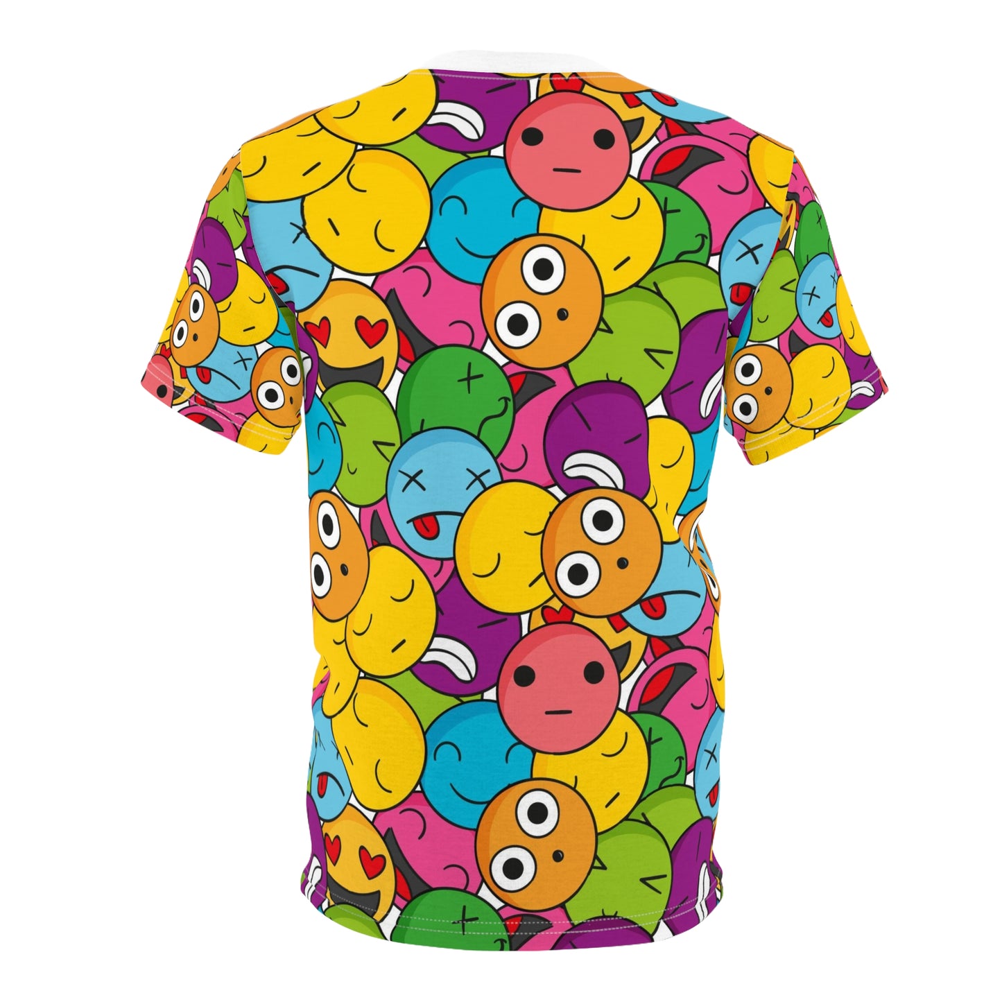 Colorful Emoji Tee, Fun & Quirky Graphic Shirt, Gift for Friends, Casual Wear, Birthday or Party Attire