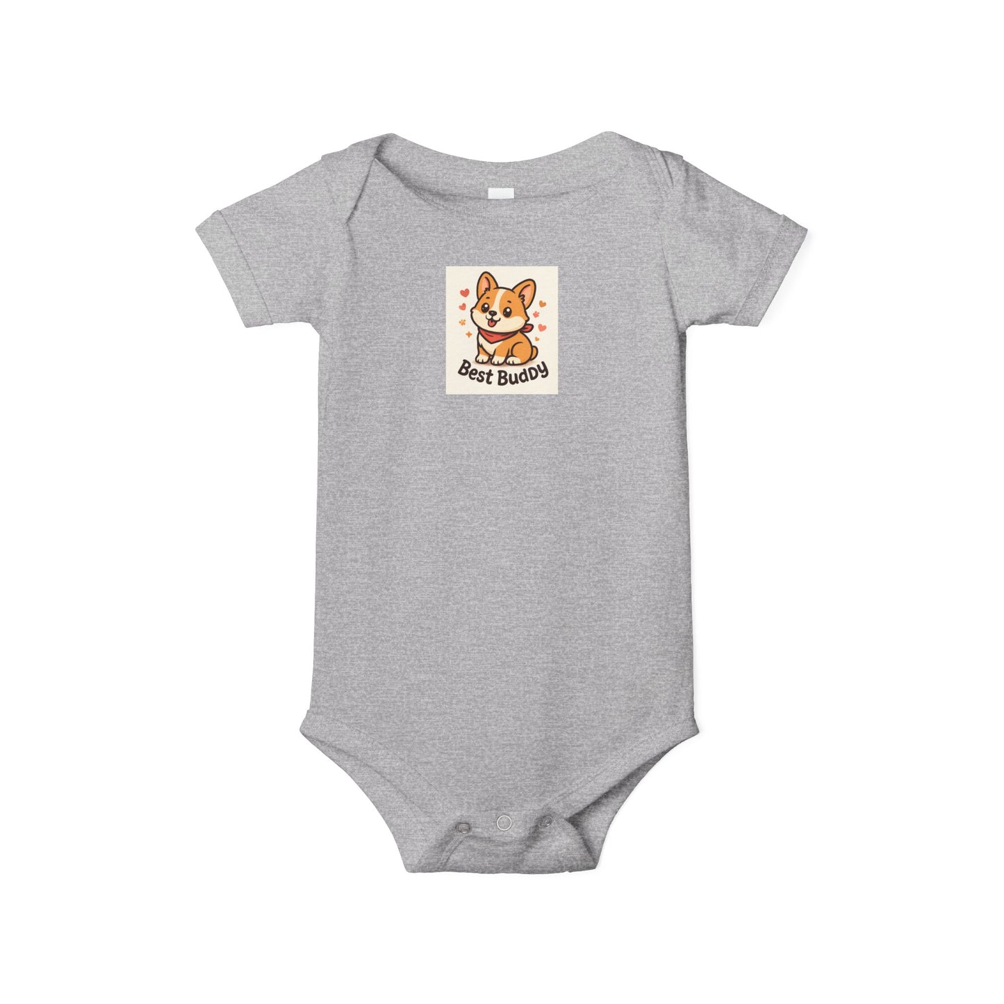 Cute Corgi Infant Onesie - Best Buddies Baby Bodysuit, Baby Shower Gift, Cute Gift for New Parents, Adorable Baby Outfit, Infant Clothing