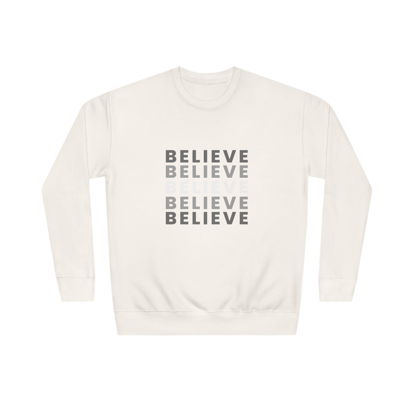 Believe Crew Sweatshirt | Cozy  Sweatshirt for Casual Comfort | Motivational Gift for Friends and Family, Daily Wear, [...]