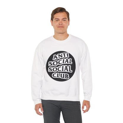 Crewneck Sweatshirt - Anti Social Club Edition, Cozy Sweatshirt, Streetwear Fashion, Gift for Introverts, Lounge Wear, Casual Outfit