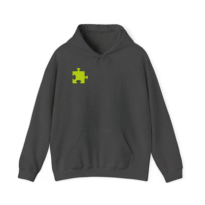Colorful Puzzle Piece Hoodie for Creative Minds, Perfect for Gifts, Cozy Sweatshirt for Everyday Wear,
