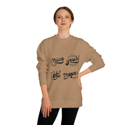 Comfy Statement Sweatshirt, Cute Casual Top, Graphic Sweatshirt, Gift for Friends, Fun Everyday Wear