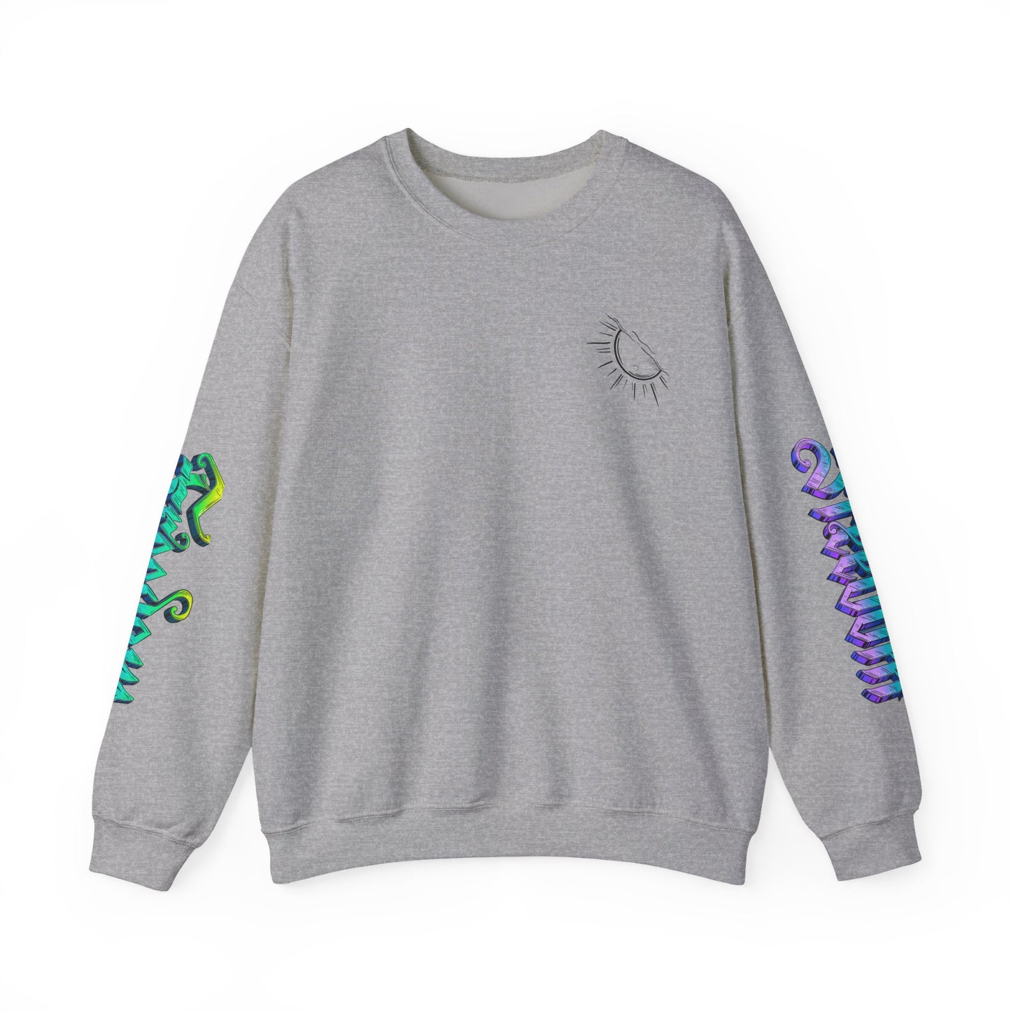 Sunshine & Swirls Crewneck Sweatshirt, Cozy Winter Wear, Casual Fashion Graphic Sweatshirt, Perfect Gift for Friends & Family, [...]