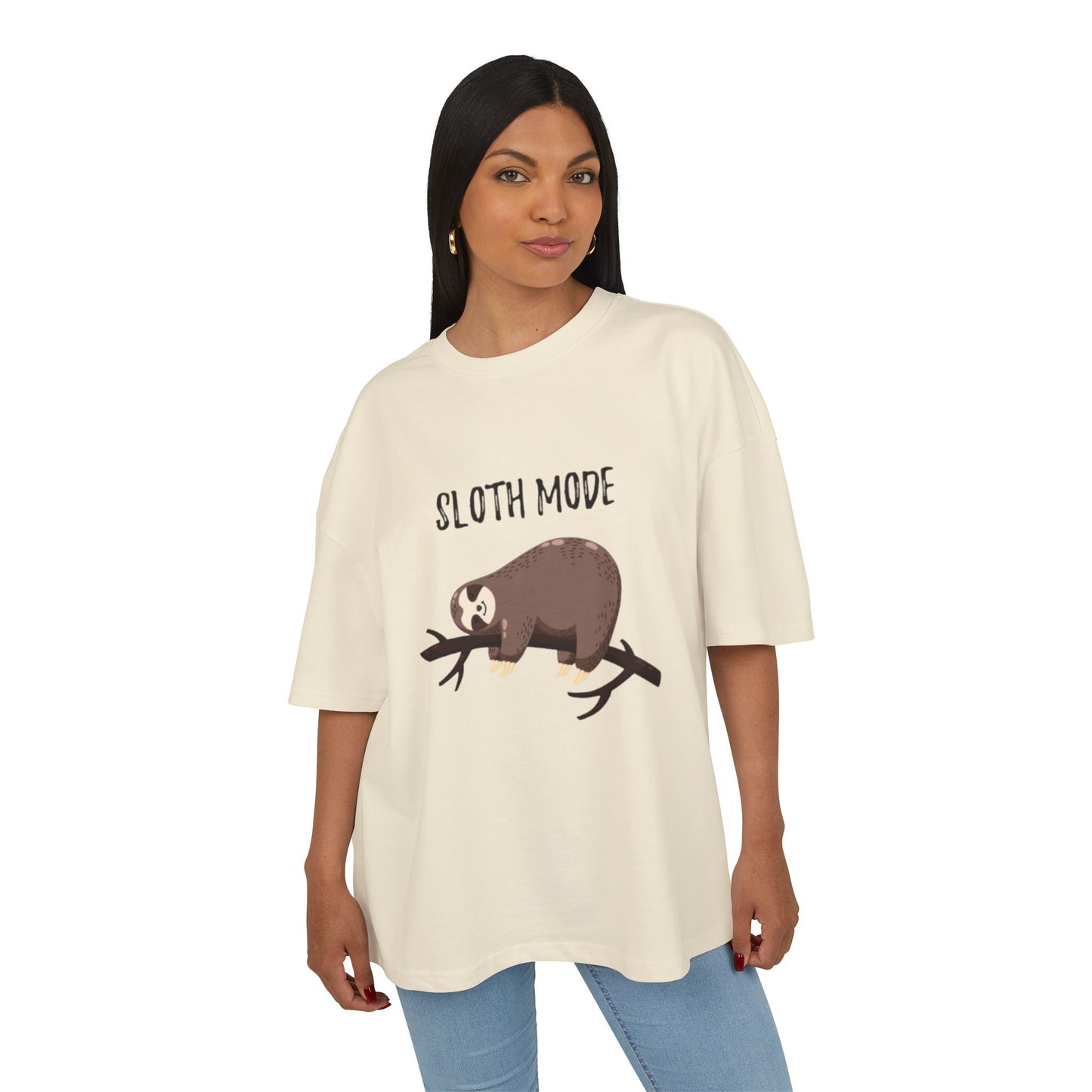 Sloth Mode  Heavy Cotton Tee, Relaxed Fit T-Shirt, Funny Animal Tee, Gift for Sloth Lovers, Humor T-Shirt, Casual Everyday Wear