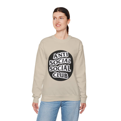 Crewneck Sweatshirt - Anti Social Club Edition, Cozy Sweatshirt, Streetwear Fashion, Gift for Introverts, Lounge Wear, Casual Outfit