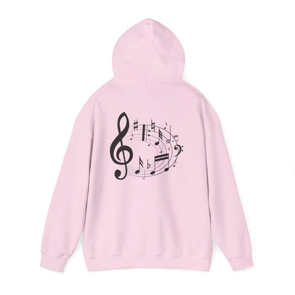 Music Lovers  Hooded Sweatshirt – 'Without Music, Life Would Be a Mistake'