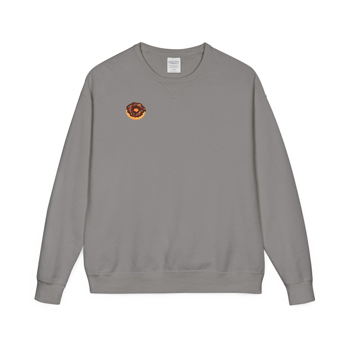 Cozy Donut Graphic Sweatshirt - Perfect for Food Lovers, Casual Outings, Birthdays, Winter Fashion, Gift Idea