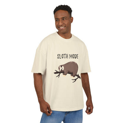 Sloth Mode  Heavy Cotton Tee, Relaxed Fit T-Shirt, Funny Animal Tee, Gift for Sloth Lovers, Humor T-Shirt, Casual Everyday Wear