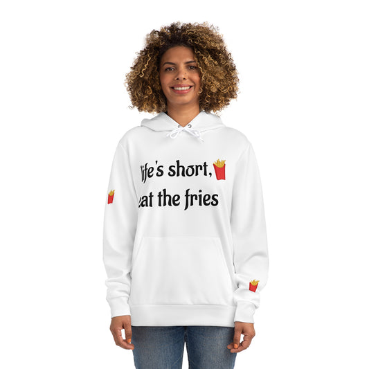 Playful French Fry Hoodie with Fun Quote | Perfect Gift for Food Lovers, Chefs, Foodies, Casual Wear, Everyday Comfort