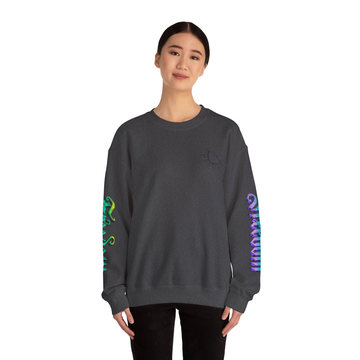 Sunshine & Swirls Crewneck Sweatshirt, Cozy Winter Wear, Casual Fashion Graphic Sweatshirt, Perfect Gift for Friends & Family, [...]