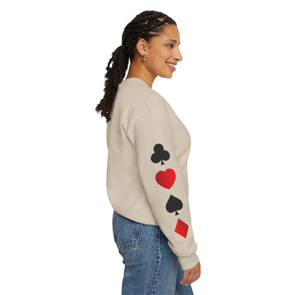 Playing Card King Sweatshirt -  Crewneck, Cozy Fashion, Great for Gamers, Casual Wear, Perfect for Game Night, Gift Idea
