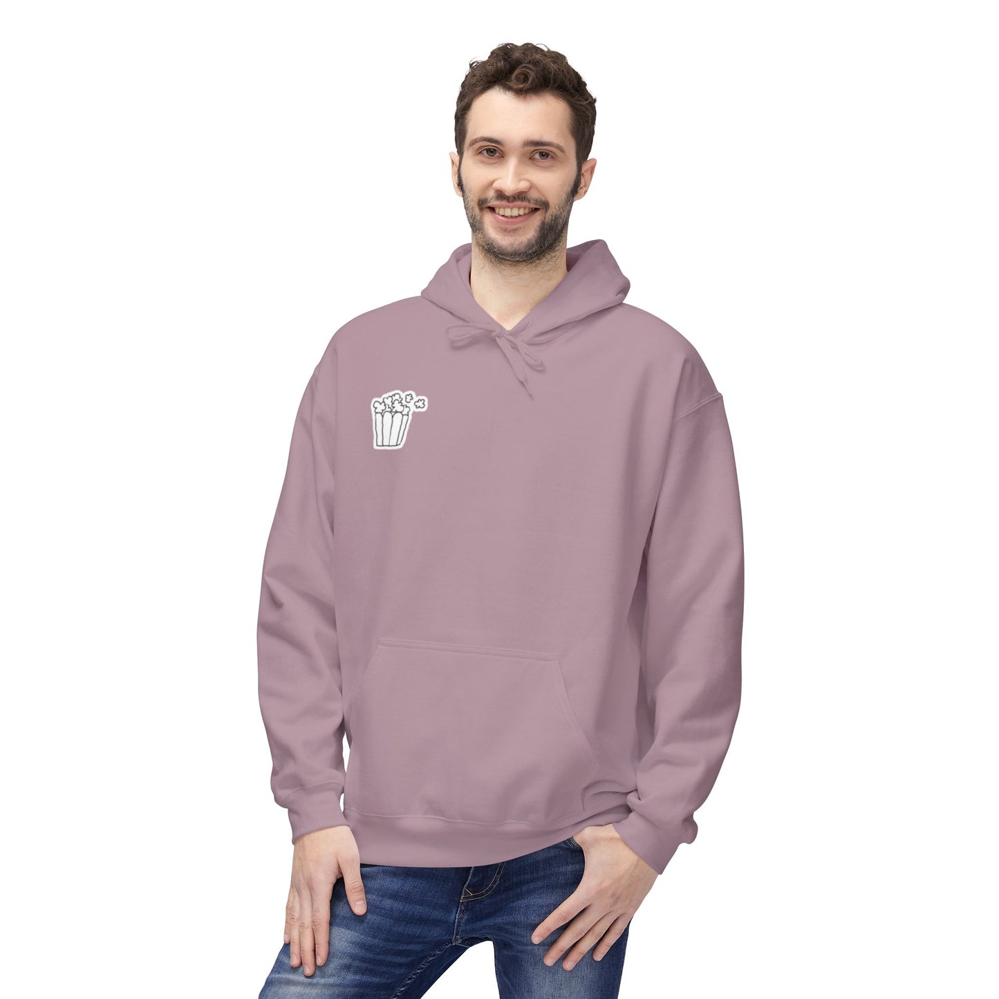 Cozy Movie Night Hoodie, Softstyle Fleece Sweatshirt, Perfect for Film Buffs, Gift Idea for Movie Lovers, Casual Wear for Home & Cinema